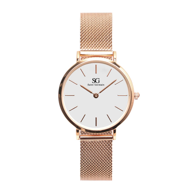 Relógio Feminino Rosa Nolita Gold 32mm