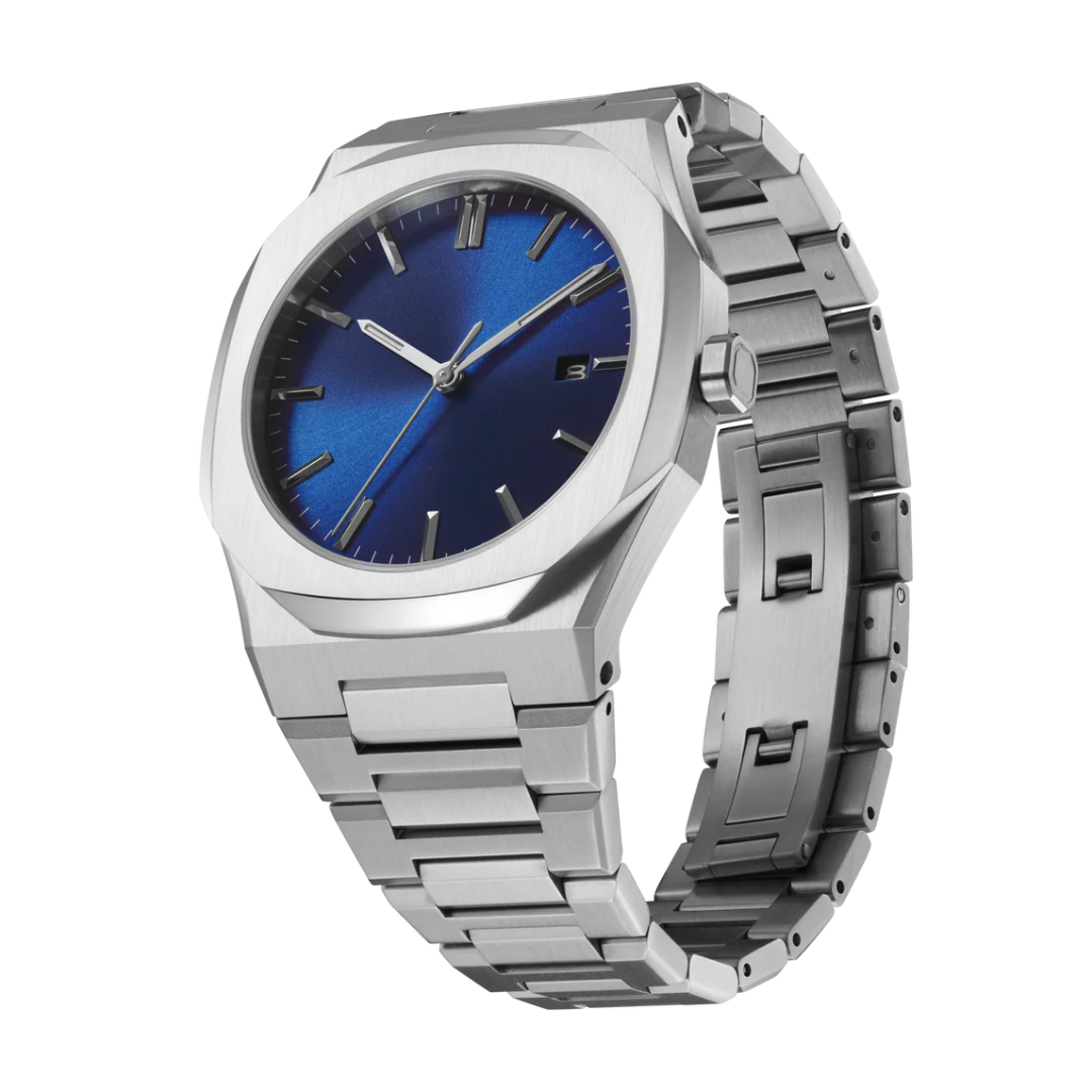 Relógio Automático Masculino Ultra Dial Fundo Azul