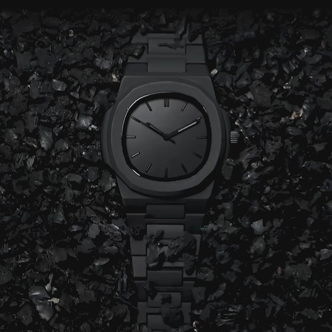 Relógio Preto Minimalista Nautilus