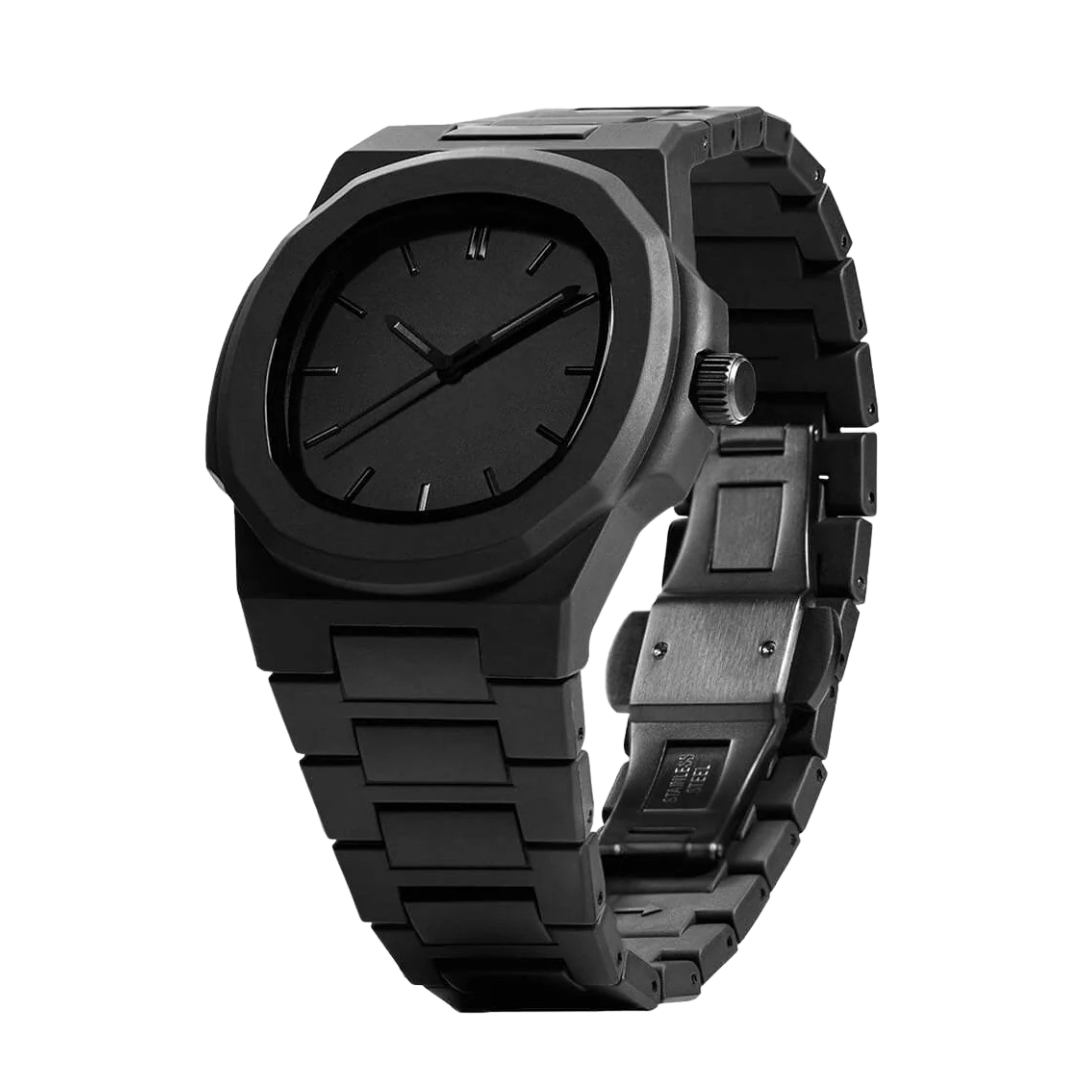 Relógio Preto Minimalista Nautilus