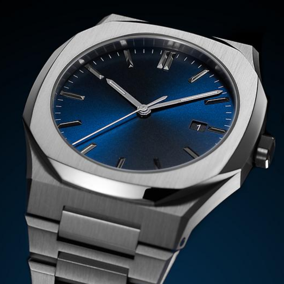 Relógio Automático Masculino Ultra Dial Fundo Azul