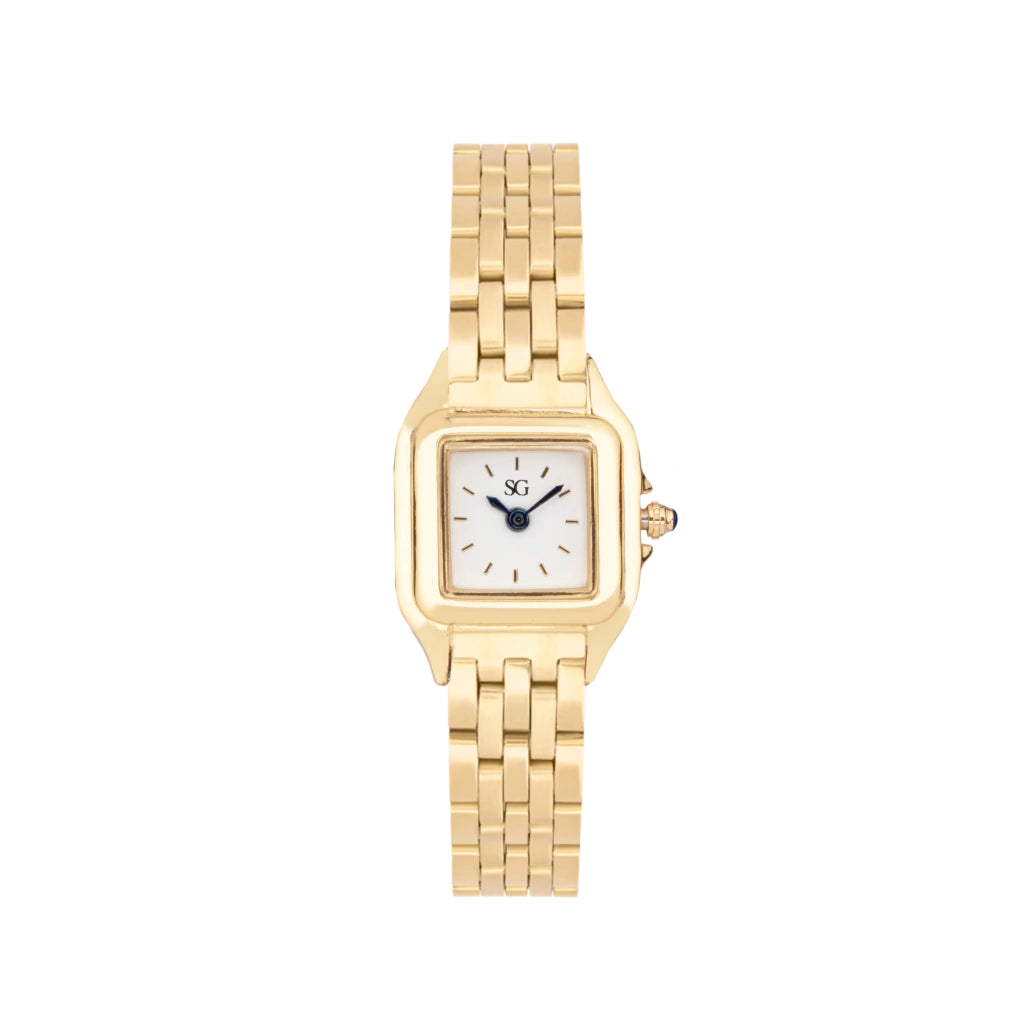 Relógio Quadrado Feminino Boxy Gold