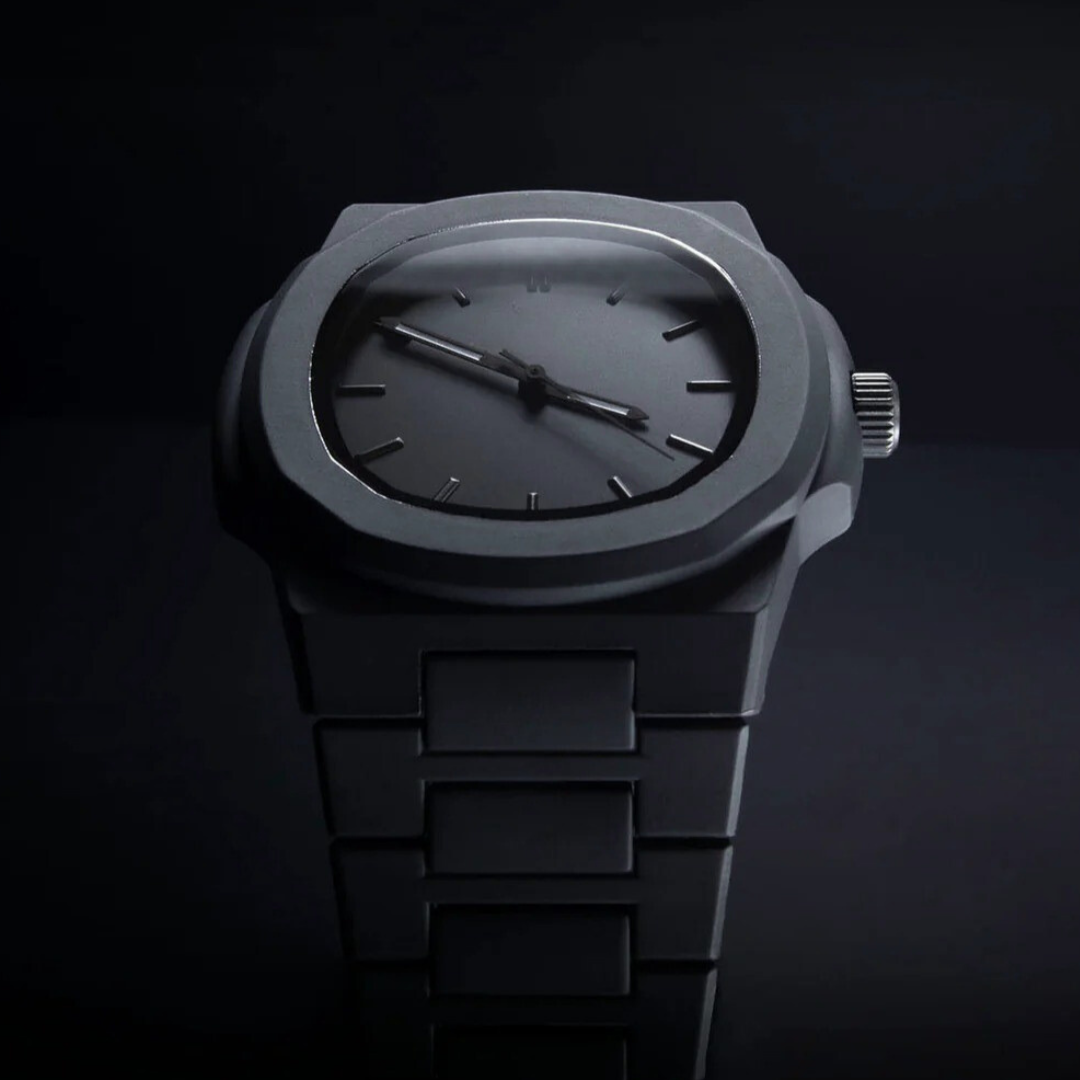Relógio Preto Minimalista Nautilus