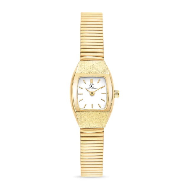 Relógio Vintage Feminino Quadrado Yumi Dourado