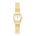 Relógio Vintage Feminino Quadrado Yumi Dourado