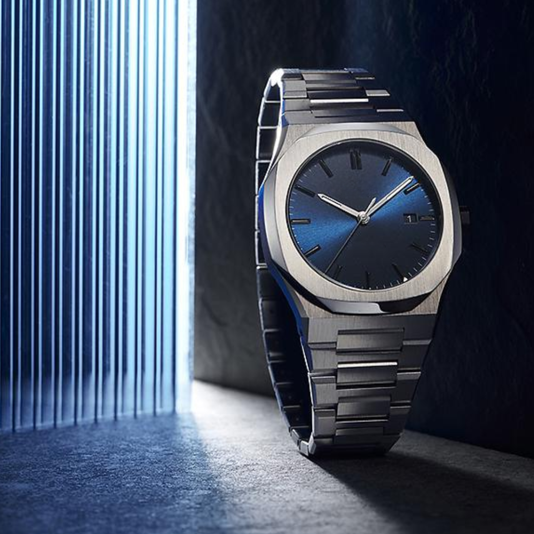 Relógio Automático Masculino Ultra Dial Fundo Azul