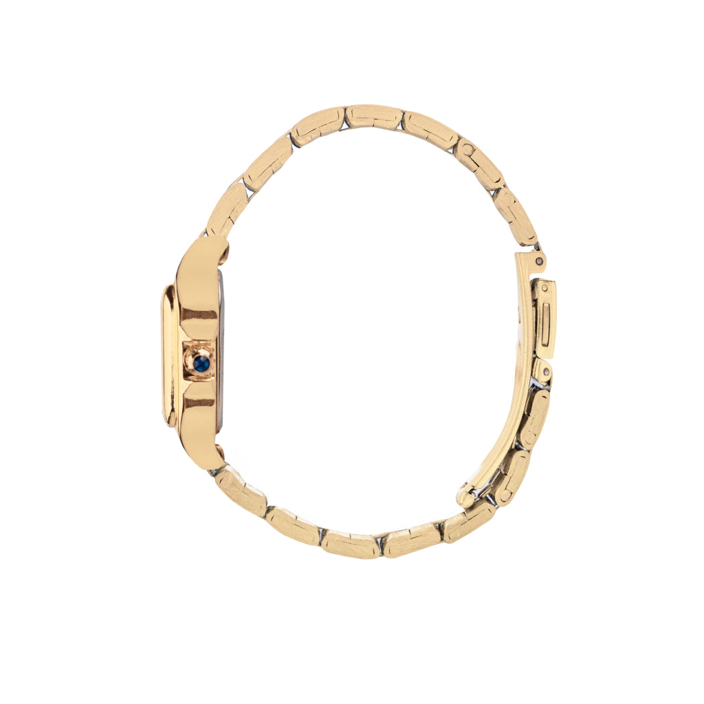 Relógio Quadrado Feminino Boxy Gold