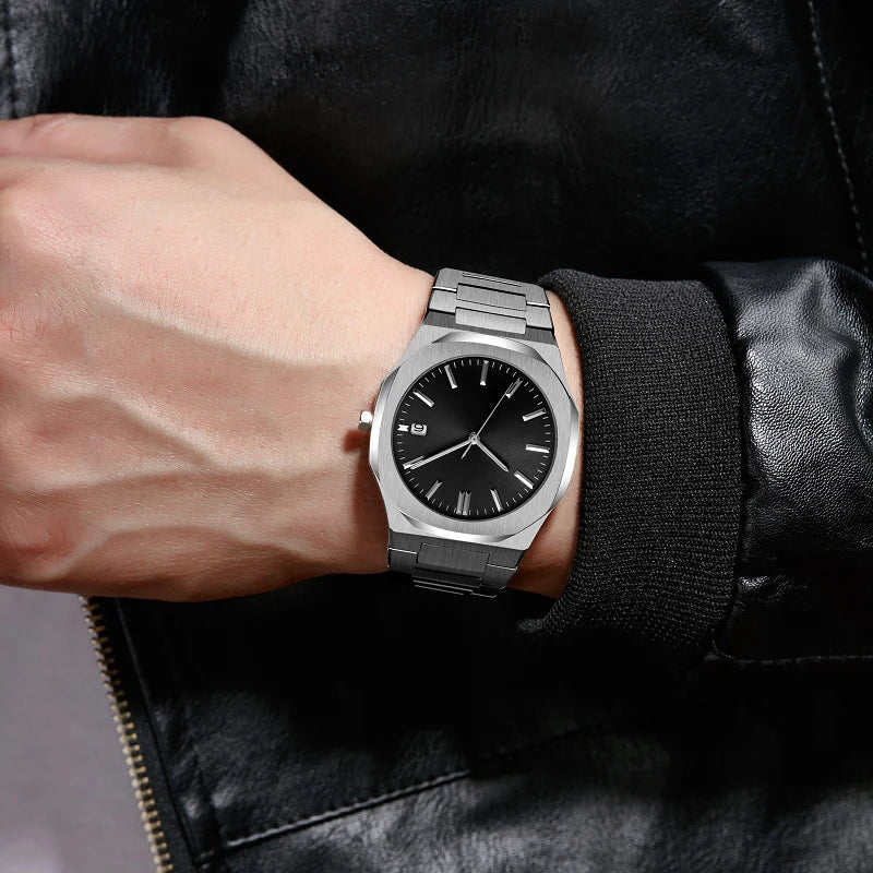 Relógio Masculino Automático Ultra Dial Fundo Preto