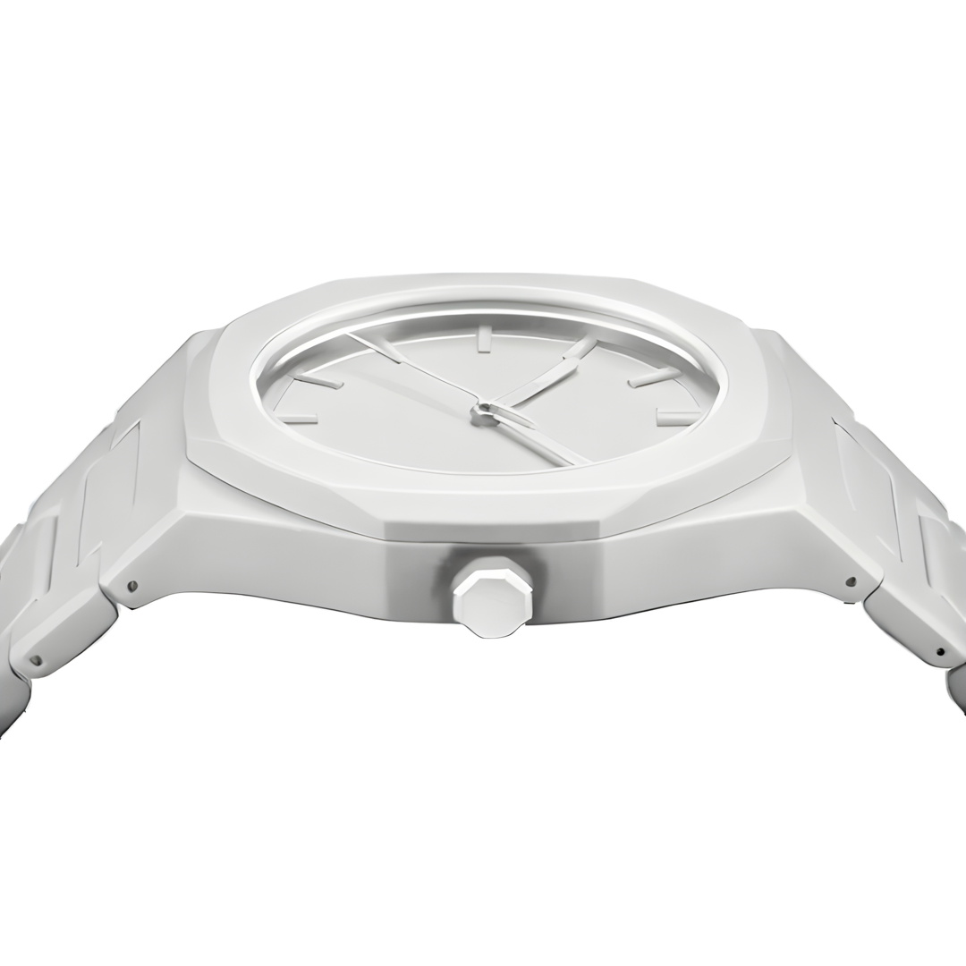 Relógio Masculino Branco Minimalista Phantom
