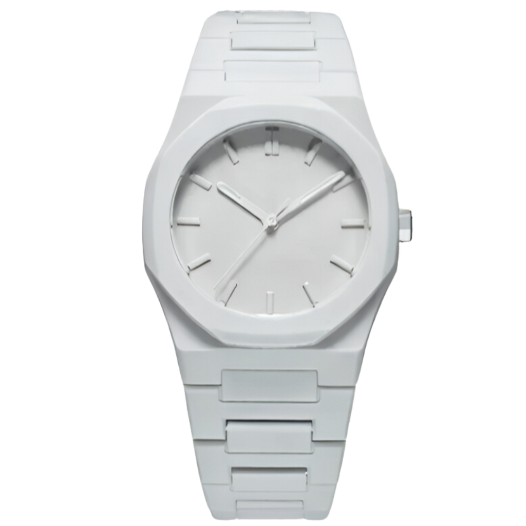 Relógio Masculino Branco Minimalista Phantom