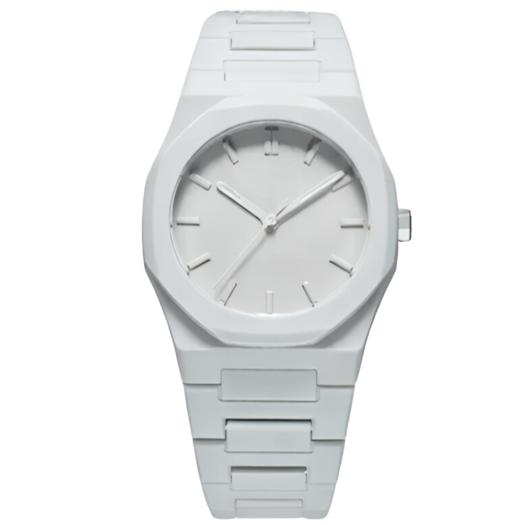 Relógio Masculino Branco Minimalista Phantom