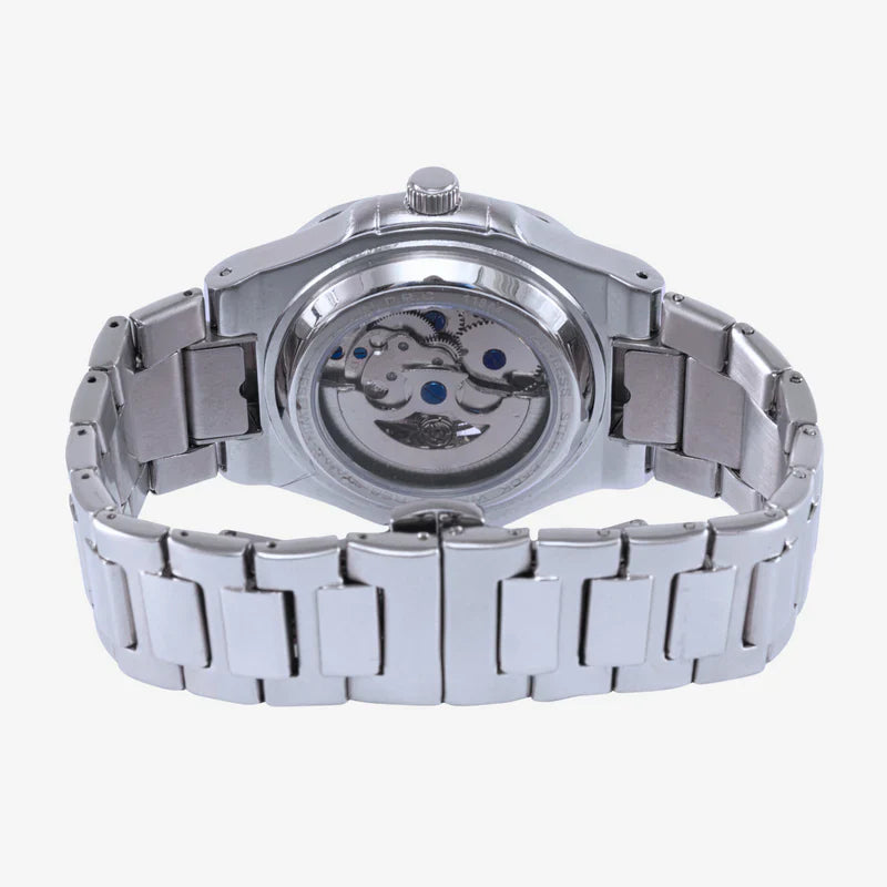 Relógio Masculino Prata Royal Skeleton