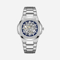 Relógio Masculino Prata Royal Skeleton