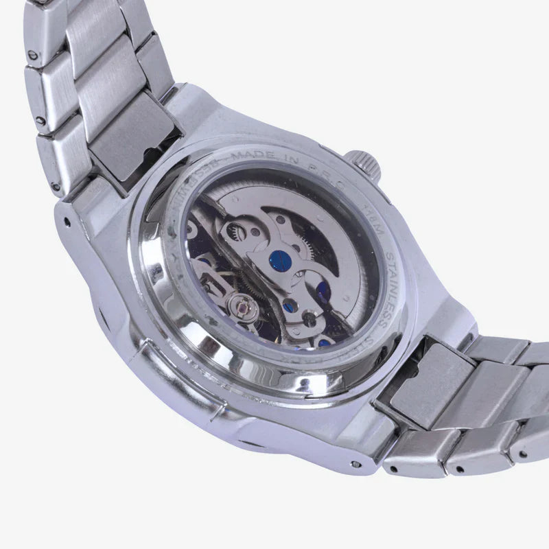 Relógio Masculino Prata Royal Skeleton
