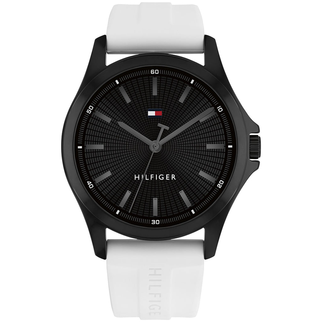 Relógio Tommy Hilfiger Masculino Bruce em Borracha Branca