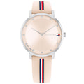 Relógio Feminino Tommy Hilfiger Borracha Rosa Com Listras