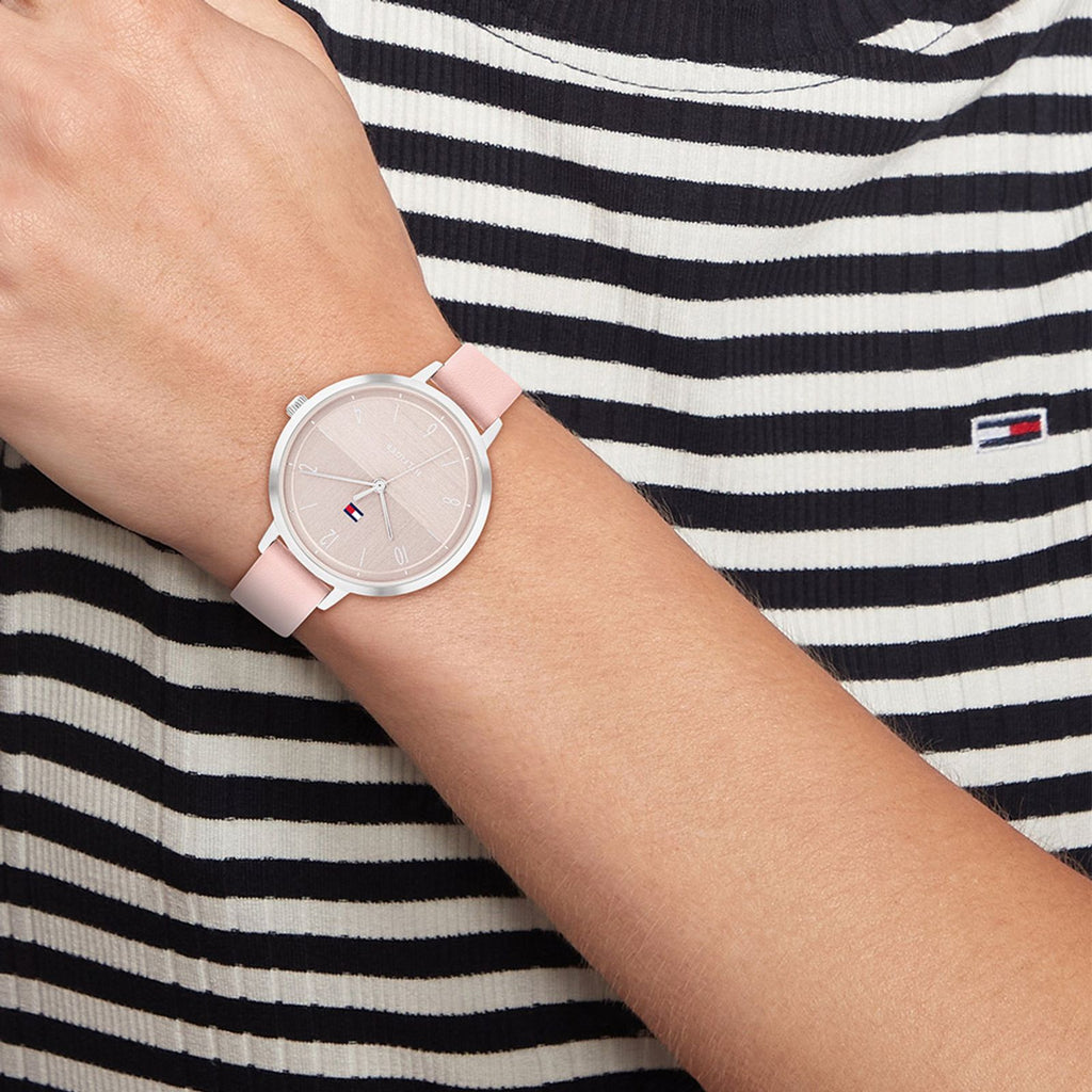 Relógio Feminino Tommy Hilfiger Couro Rosa