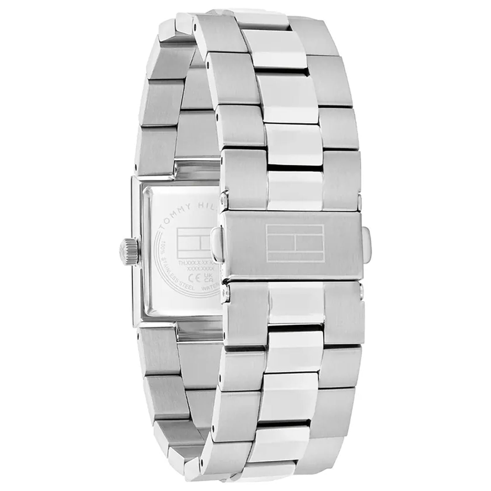 Relógio Tommy Hilfiger Prata Feminino Quadrado em Aço