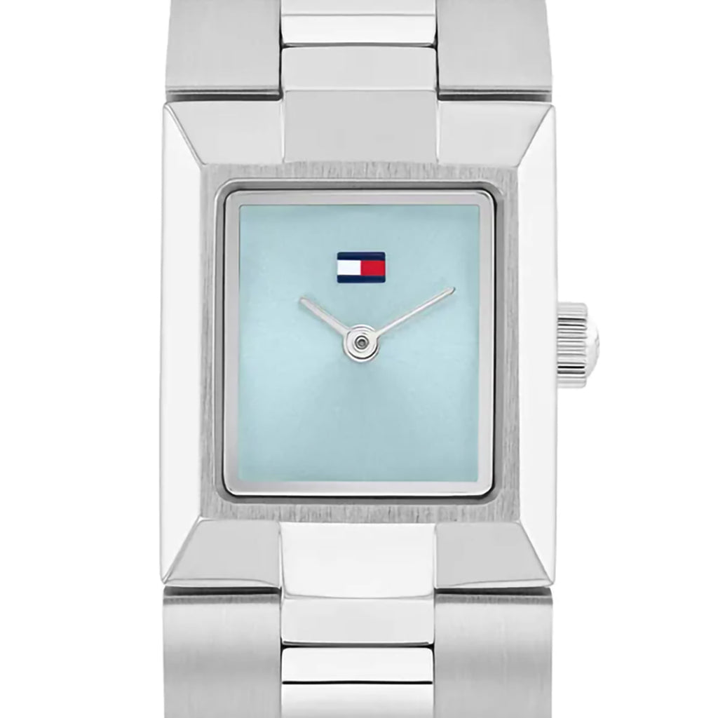 Relógio Tommy Hilfiger Prata Feminino Quadrado em Aço