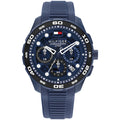 Relógio Tommy Hilfiger Masculino TH Regatta em Borracha Azul