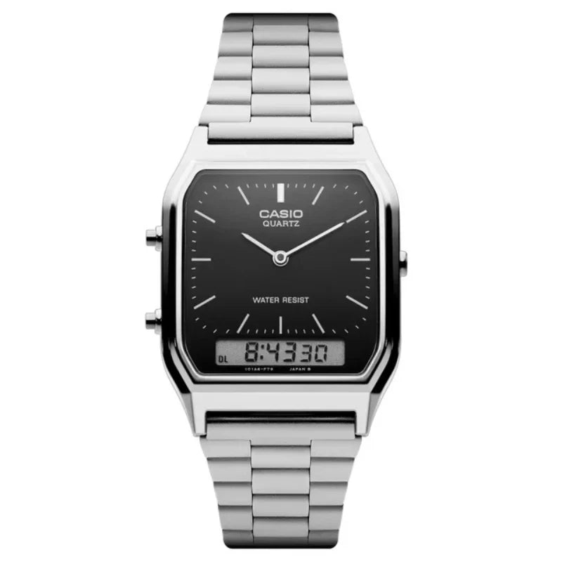 Relógio de Ponteiro Masculino Casio Fundo Preto