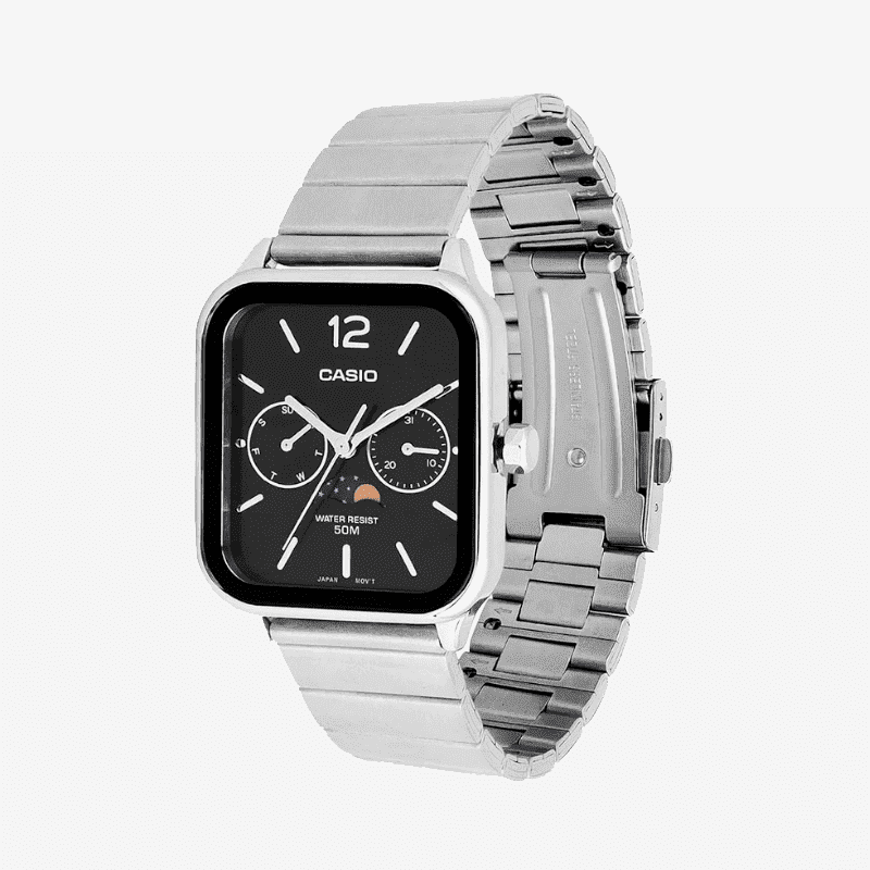Relógio Masculino Pequeno Casio Vintage Lunar