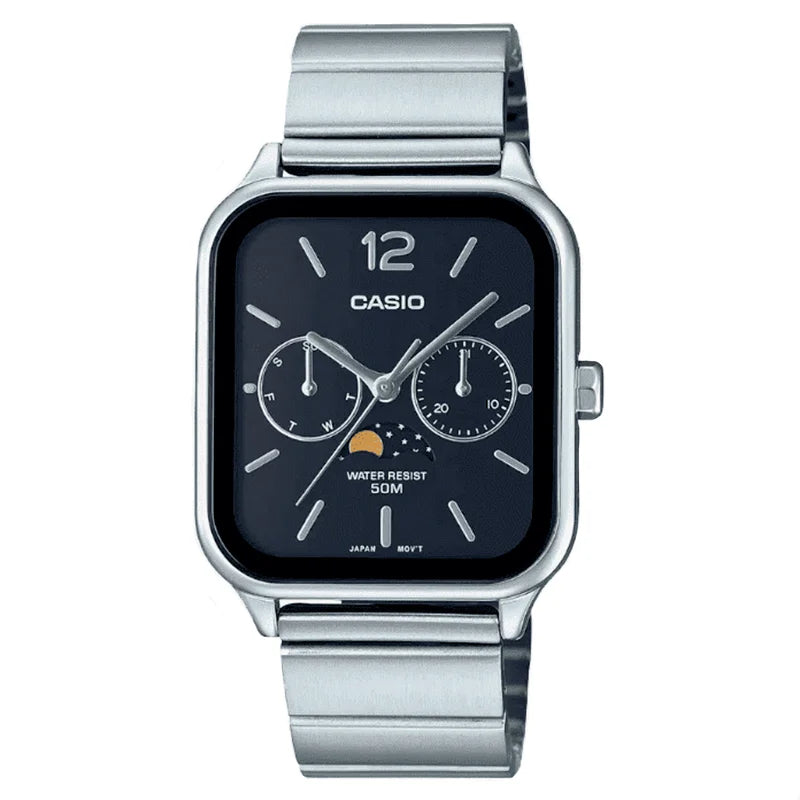 Relógio Masculino Pequeno Casio Vintage Lunar
