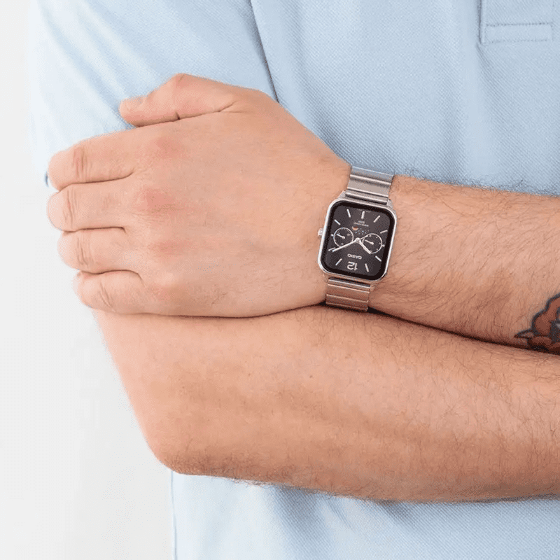 Relógio Masculino Pequeno Casio Vintage Lunar