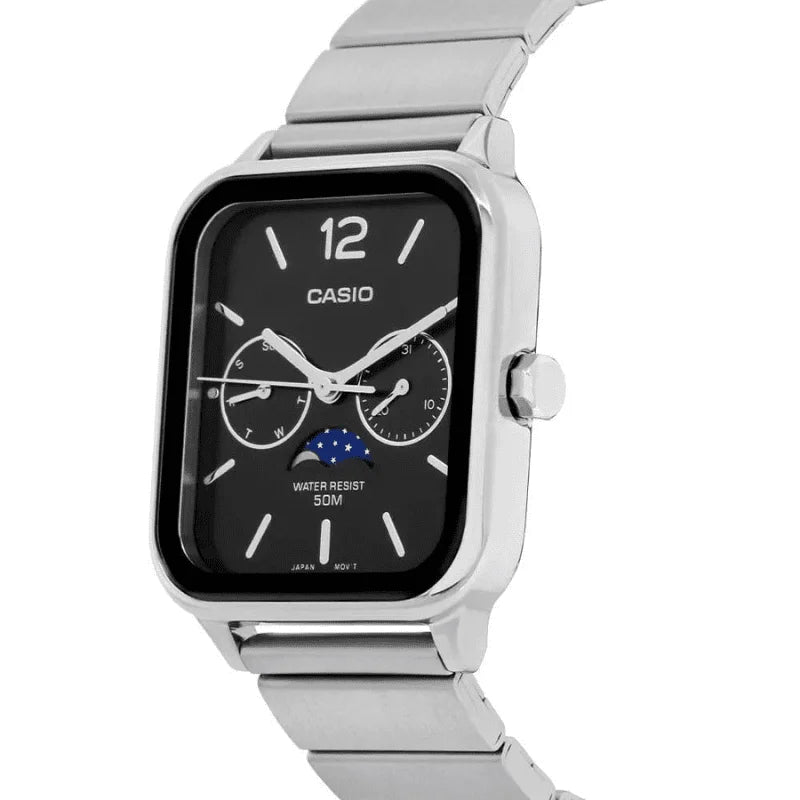 Relógio Masculino Pequeno Casio Vintage Lunar