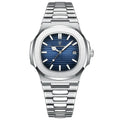 Relógio Masculino Casual Prata Nautilus