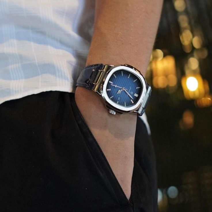 Relógio Masculino Casual Prata Nautilus