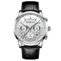 Relógio Masculino com Pulseira de Couro Norway