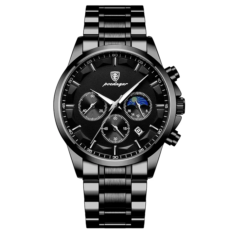 Relógio Grande Masculino Preto Toronto