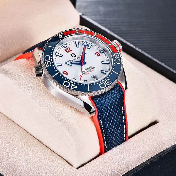 Relógio Masculino Moderno Pagani Clermont Blue Red