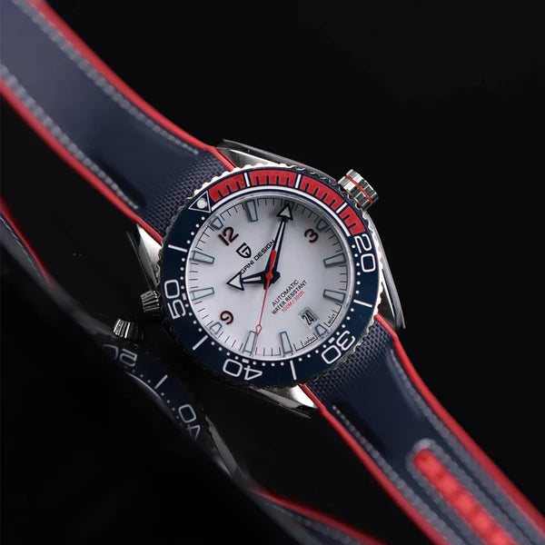 Relógio Masculino Moderno Pagani Clermont Blue Red