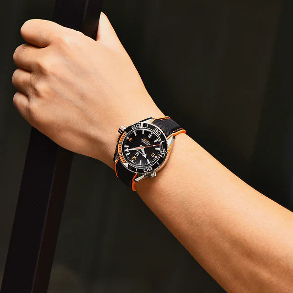 Relógio para Pulso Fino Masculino Pagani Clermont Laranja