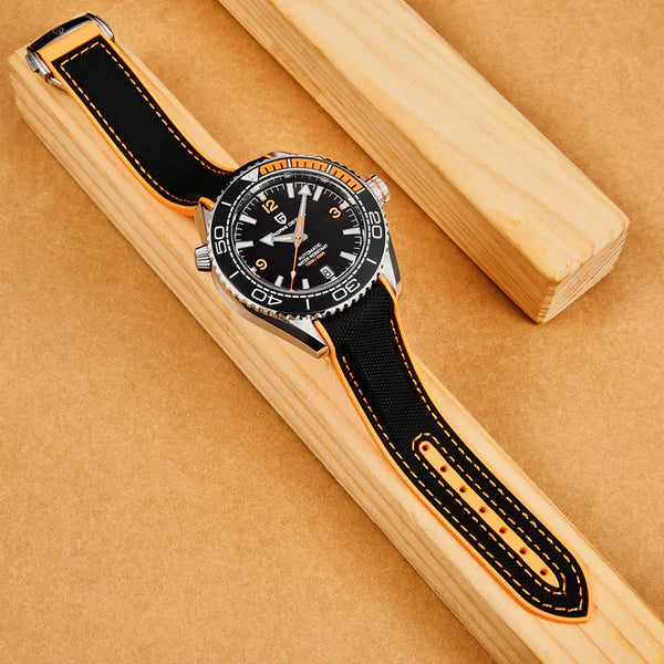 Relógio para Pulso Fino Masculino Pagani Clermont Laranja