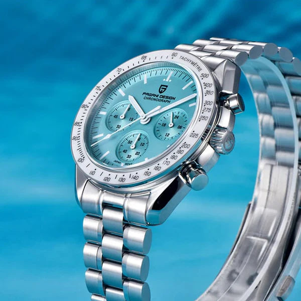 Relógio Fundo Azul Masculino Pagani Lorenzo Ocean