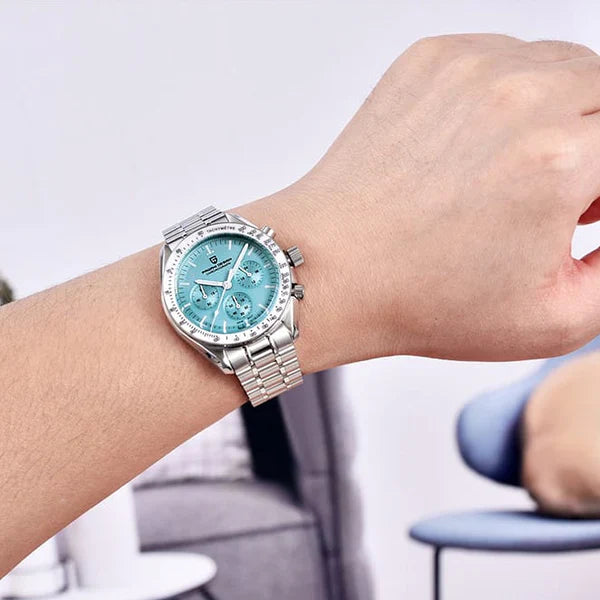 Relógio Fundo Azul Masculino Pagani Lorenzo Ocean