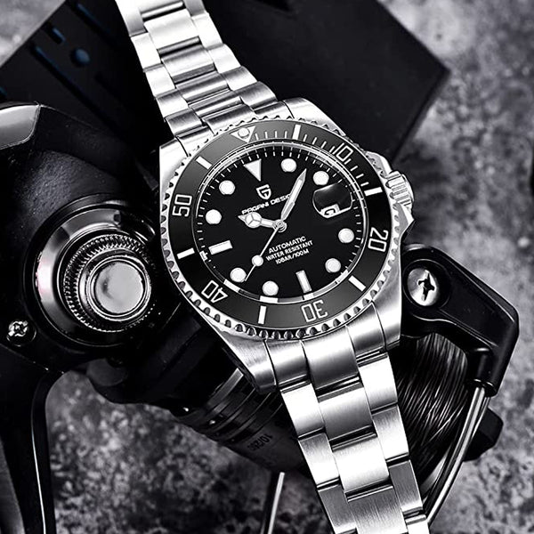 Relógio Masculino de Aço Inox Pagani Nautilus Black