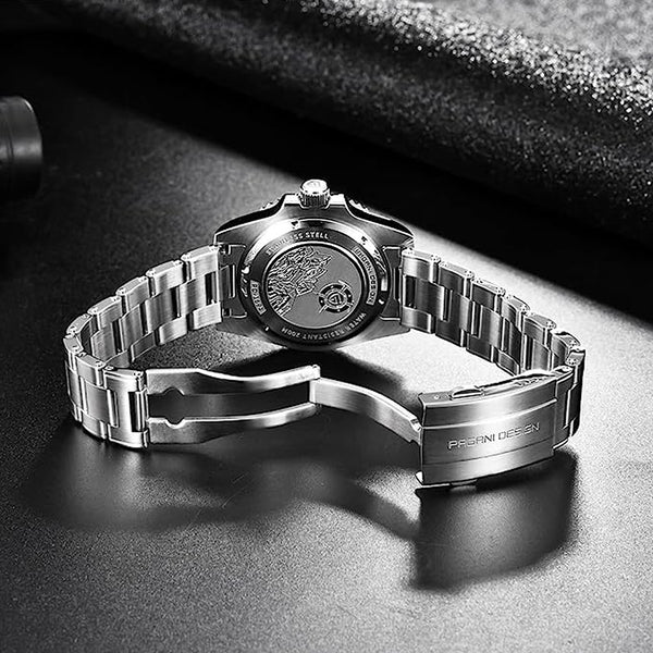 Relógio Masculino de Aço Inox Pagani Nautilus Black