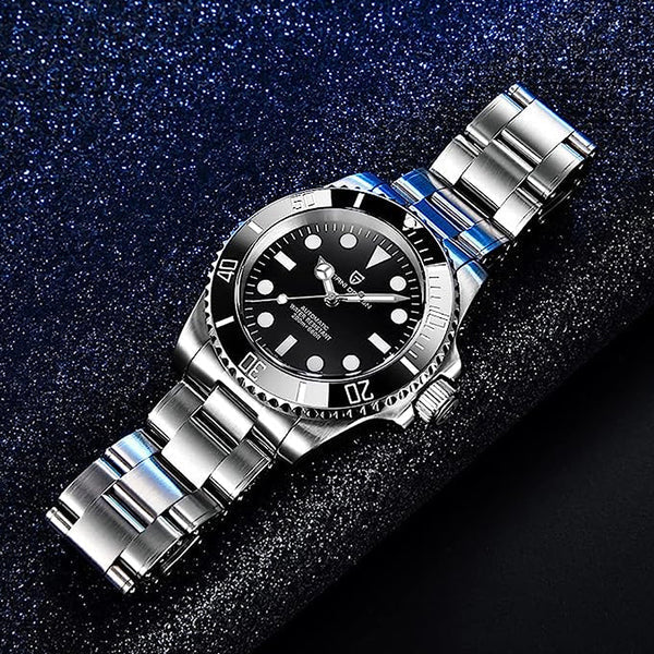 Relógio Masculino de Aço Inox Pagani Nautilus Black