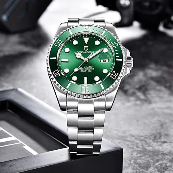 Relógio Masculino Verde Pagani Design Nautilus