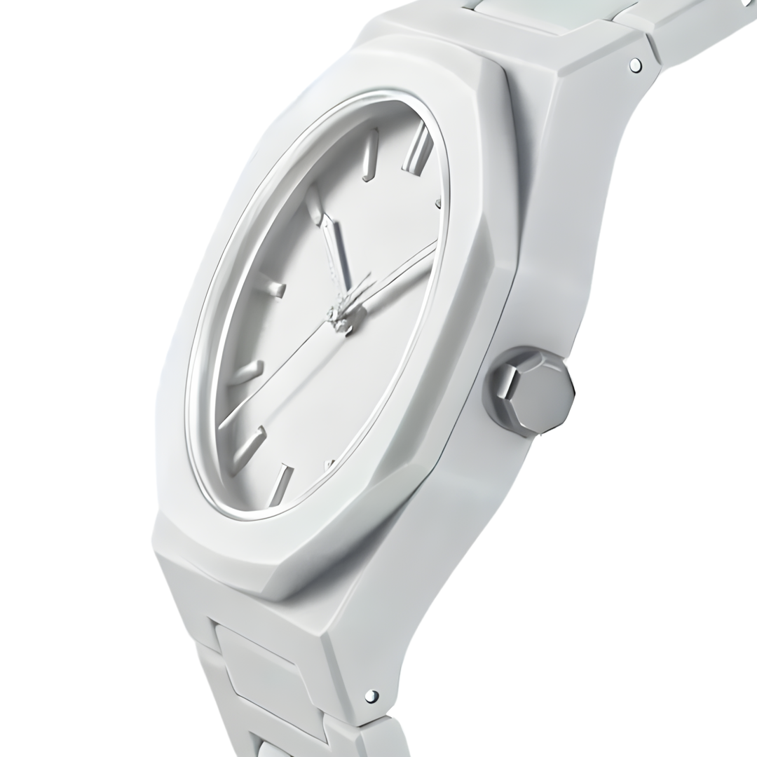 Relógio Masculino Branco Minimalista Phantom