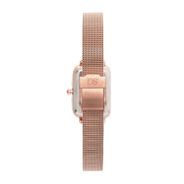 Relógio Feminino Rosa Quadrado Square Nolita