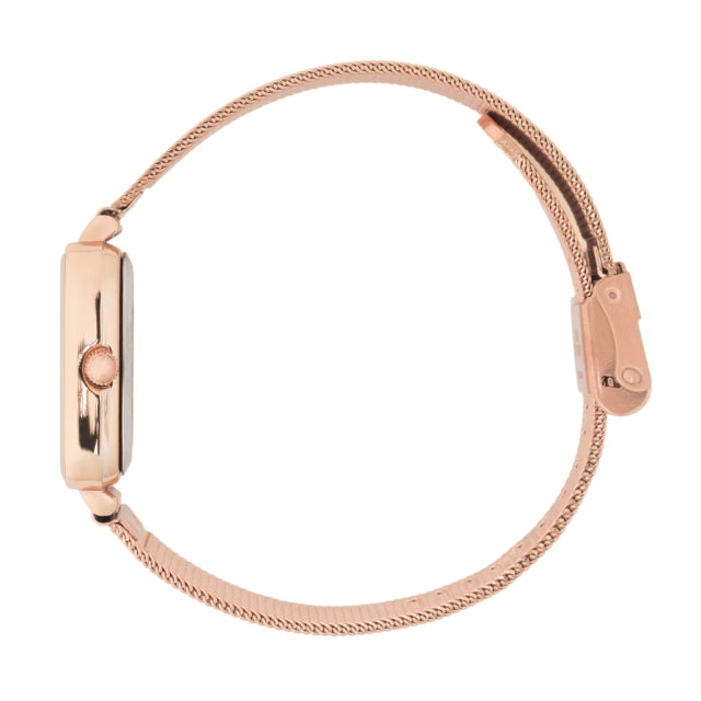 Relógio Feminino Rosa Quadrado Square Nolita