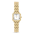 Relógio Quadrado Feminino Vintage Boxy Dourado em Números Romanos