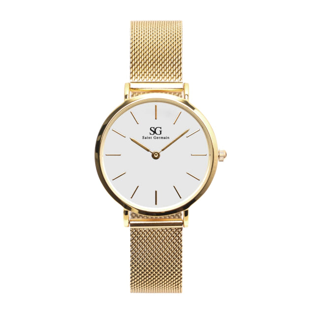 Relógio Feminino Dourado Chelsea Gold 32mm
