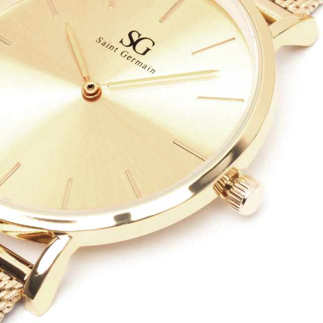 Relógio de Pulso Feminino Dourado Chelsea Full Gold 32mm