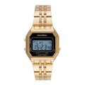 Relógio Digital Masculino Vintage Dourado